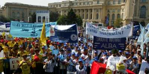 Sindicaliştii au ieşit în stradă