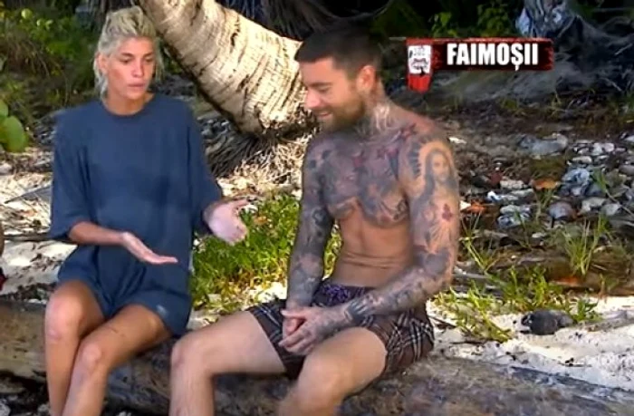 Apropieri între Laura Giurcanu și TJ Miles la Survivor România Foto: Captură Video