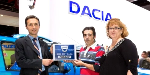 Dacia a vândut exemplarul cu numărul 3.000.000