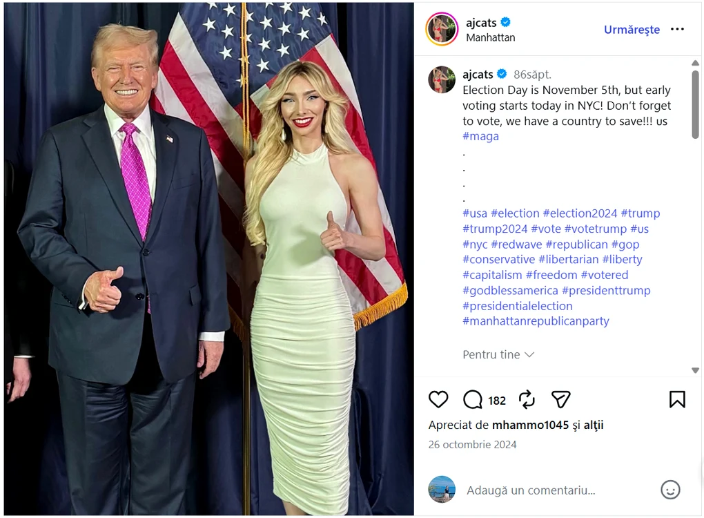 Trump și Andrea Catsimatidis FOTO Captură Instagram