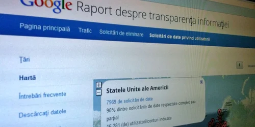 google raport transparenta