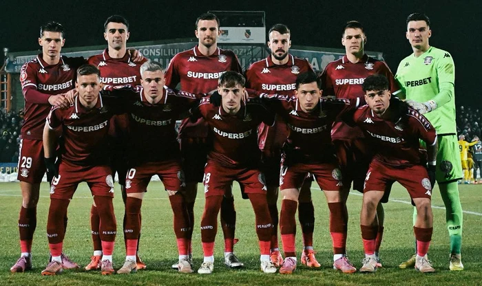 Formula de echipă folosită de Rapid în meciul de luni seară  FOTO Facebook FC Rapid