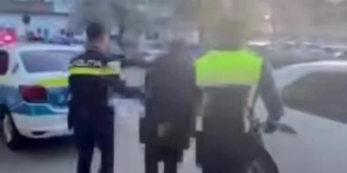 barbat agresiv retinut in craiova captura video jpg