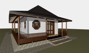 Bogdan Mureşan propune casa de 1 000 de euro, constuită din baloţi de paie  (Foto: adevarul ro) jpeg