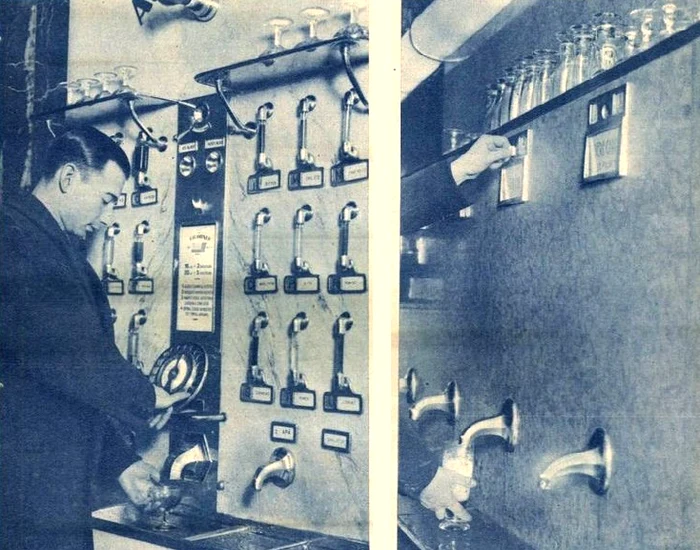 Automat de băuturi în perioada interbelică
