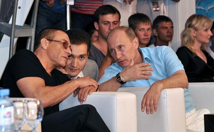 Jean-Claude Van Damme și Vladimir Putin Foto: Twitter/ @OlaNoticias