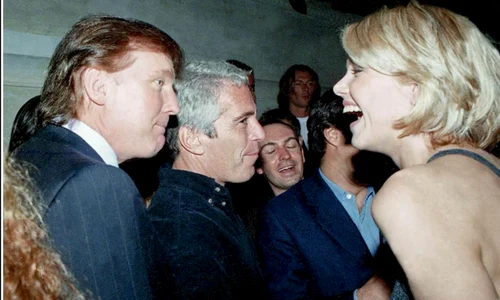 Donald Trump și Jeffrey Epstein, fotografie găsită in proprietatea lui Jeffrey Epstein FOTO oversightdemocrats house gov JPG