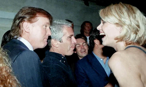 Donald Trump și Jeffrey Epstein, fotografie găsită in proprietatea lui Jeffrey Epstein FOTO oversightdemocrats house gov JPG