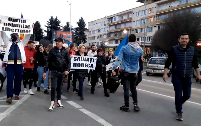 Protest în Deva. Foto: captură Youtube.com