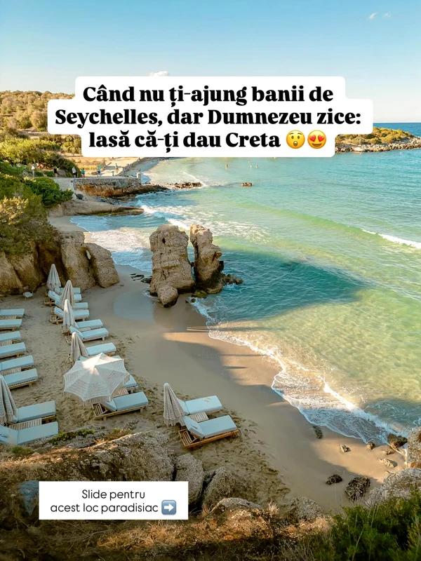 Plaja Voulisma, Creta / Foto: Instagram