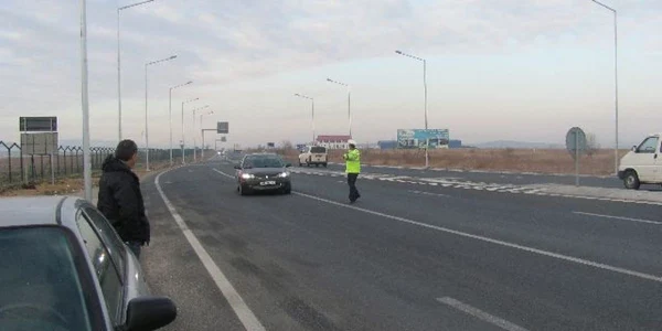 Şoferii au fost opriţi la intrarea în Sibiu dinspre Cristian