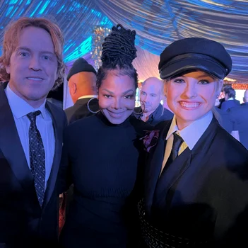 Dannielynn și Larry Birkhead cu Janet Jackson jpg