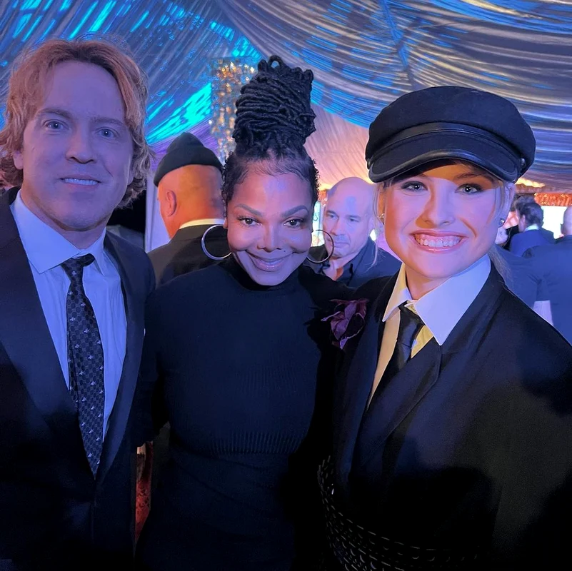 Dannielynn și Larry Birkhead cu Janet Jackson jpg