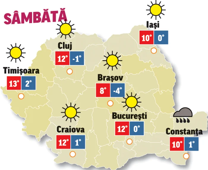 Prognoza meteo 19 februarie anunță încălzirea vremii