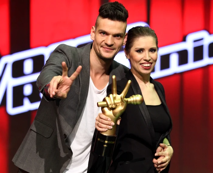 Cristina Bălan și Tudor Chirilă, antrenorul de la ”Vocea României”foto: PRO Tv