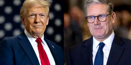 Candidatul republican la Președintia SUA, Donald Trump și premierul laburist britanic Keir Starmer/ FOTO; Getty Images