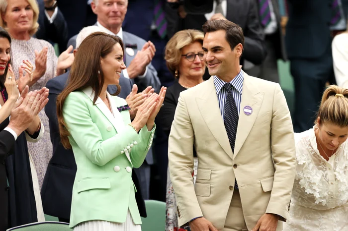 Kate Middleton s-a întâlnit din nou cu  Roger Federer. Foto Getty
