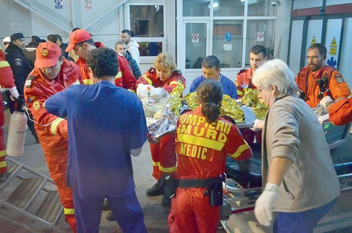 Răniții au fost duși la mai multe spitale din Capitală