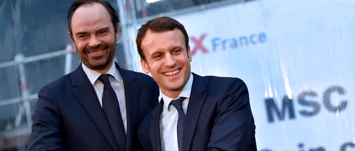 Premierul francez Edouard Philippe şi preşedintele Emmanuel Macron