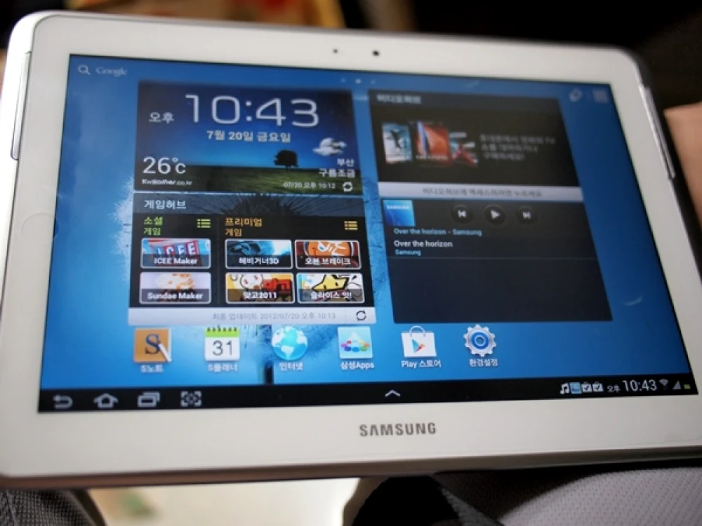 Una dintre primele imagini cu tableta Galaxy Note 10.1. FOTO: bravepost.tistory.com