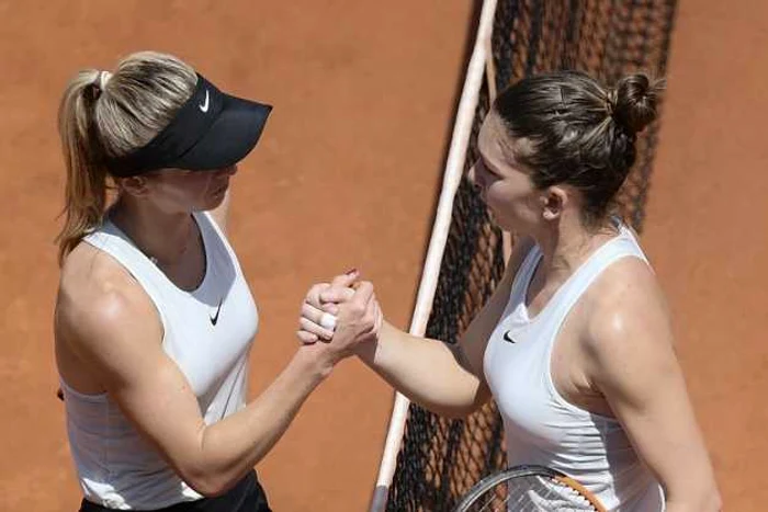 Simona Halep si Elina Svitolina FOTO AFP 
