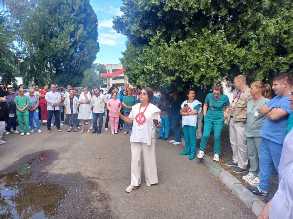 Grevă de avertisment la SJU Slatina, luni, 20 iulie 2026 FOTO: Adevărul