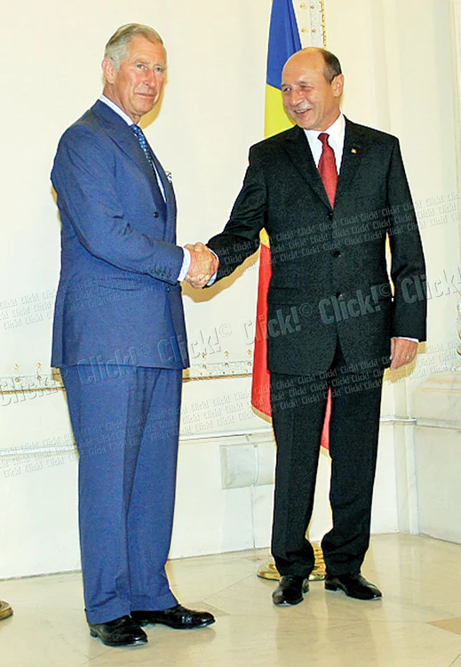 Moştenitorul tronului Marii Britanii a fost primit ieri la Cotroceni de preşedintele Băsescu (foto: Lexar)
