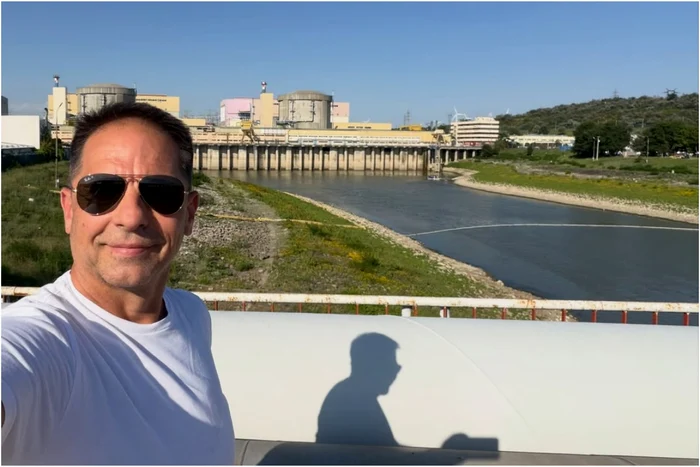 Dan Negru la centrala de la Cernavodă. Foto: Instagram