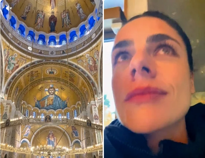 Catedrala ortodoxă celebră care a emoționat-o pe o tânără de religie catolică / Foto: captură TikTok