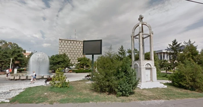 Panoul defect unde locuitorii de la Galaţi ar trebui să fie informaţi privind calitatea aerului FOTO C Crângan