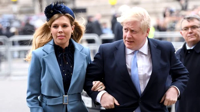 Carrie Symonds şi Boris Johnson / FOTO Arhivă