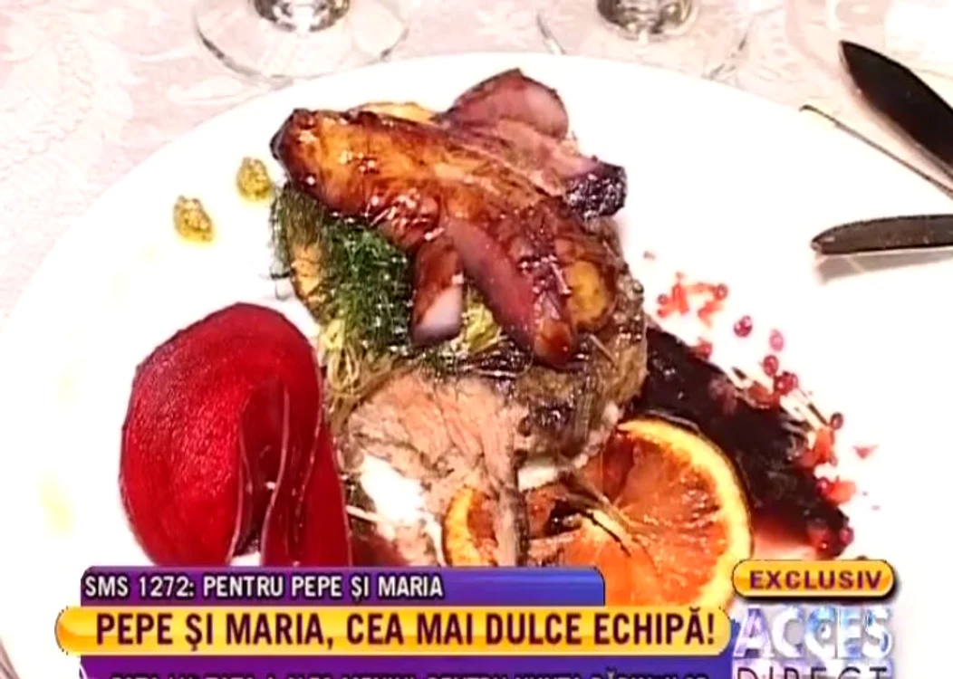 Meniul de la nunta lui Pepe (FOTO ACCES DIRECT)