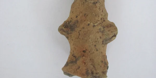 Statueta, descoperită la Porţ, are o vechime de peste 6500 de ani. 