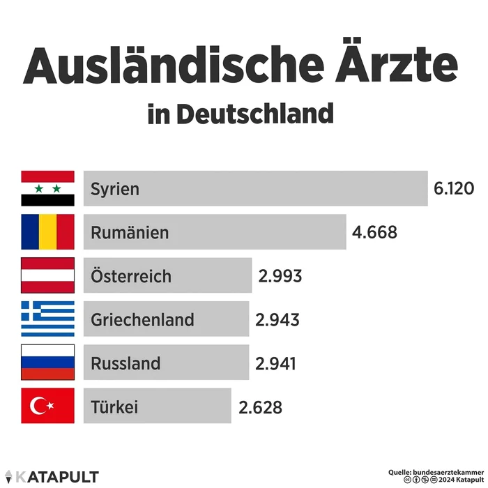 Statistica medicilor străini în Germania. Sursa: Bundesärztekammer