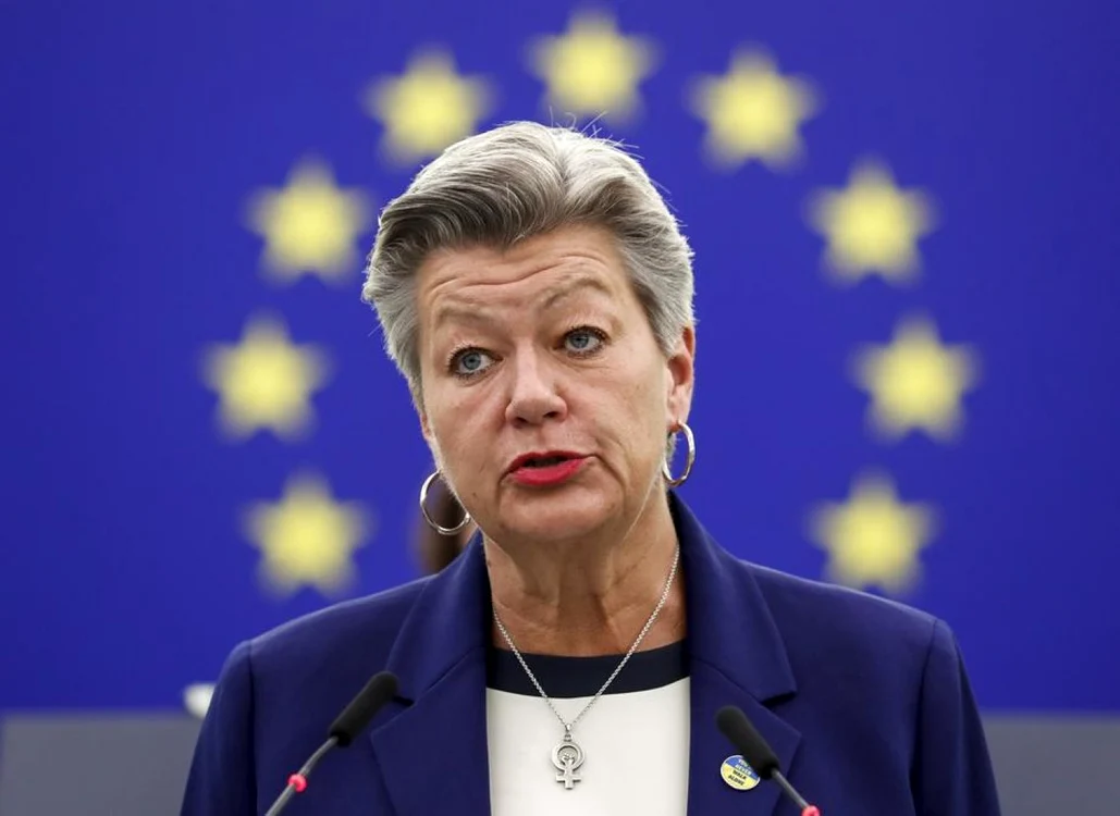 Comisarul Ylva Johansson FOTO EPA-EFE