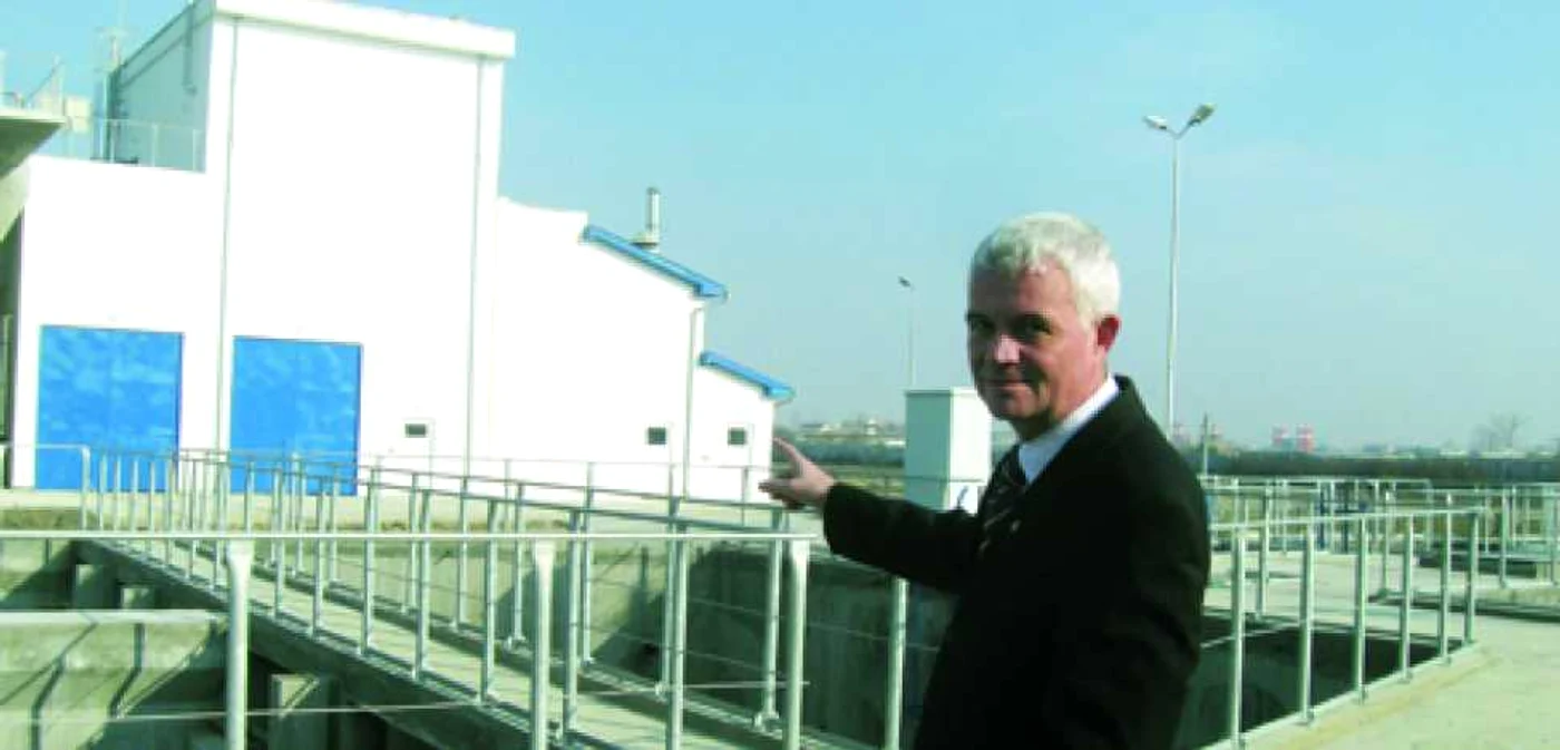 Bruno Biringer, purtătorul de cuvânt al Companiei de Apă Arad, a prezentat staţia
