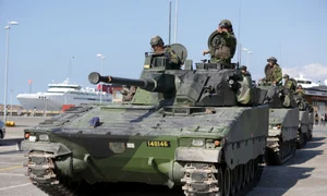 Exercitiu militar Gotland Suedia EPA