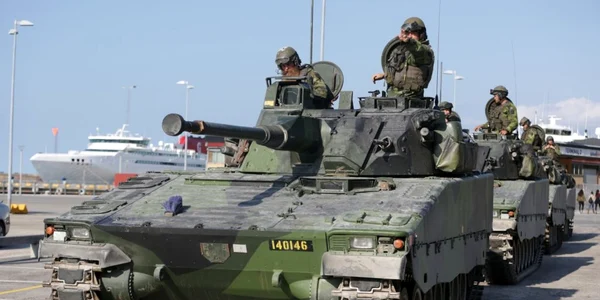 Exercitiu militar Gotland Suedia EPA