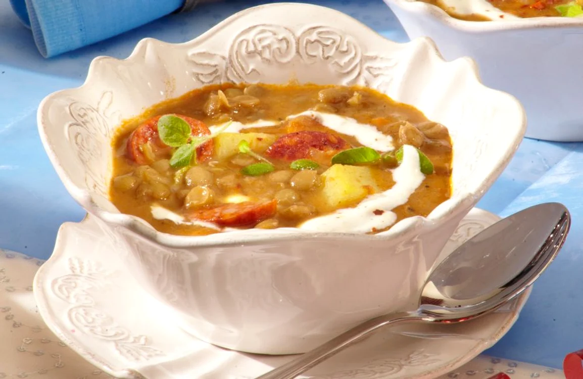 Lentil soup with sausage jpeg