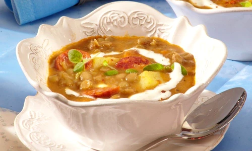 Lentil soup with sausage jpeg