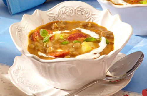 Lentil soup with sausage jpeg