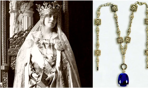 Regina Maria și celebrul ei safir   Casa Regală jpg