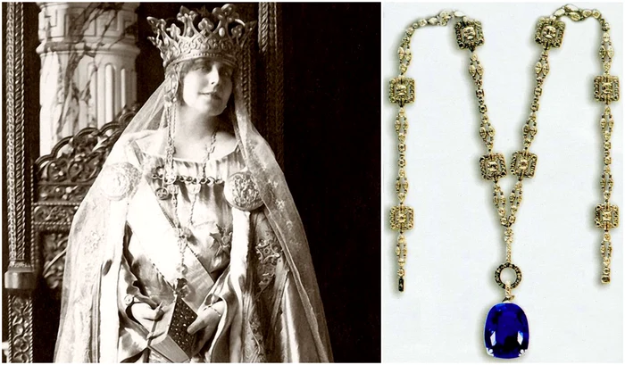 Regina Maria și celebrul ei safir Casa Regală jpg