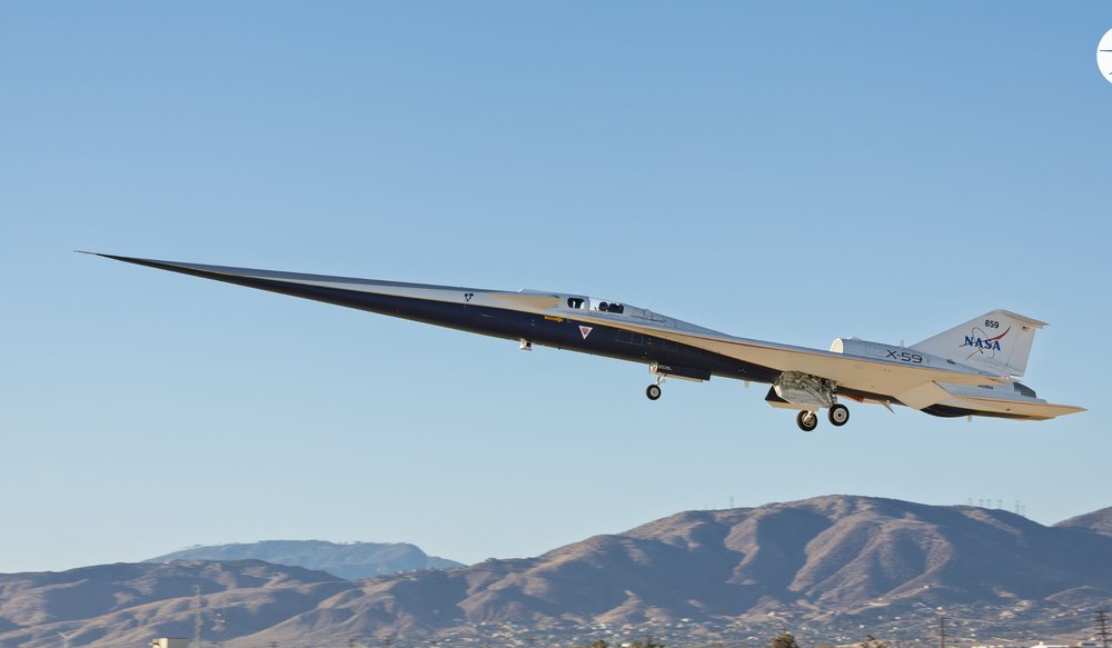 Primul zbor de testare a avionului supersonic silenţios X-59, un succes pentru NASA