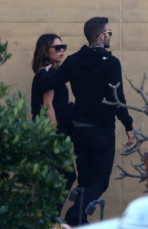 David Beckham a încercat să-și liniștească soția