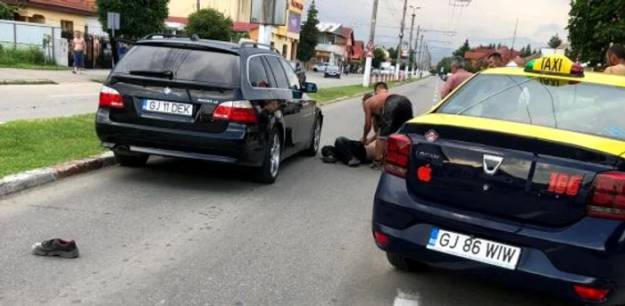 Accidentul a avut loc pe bulevardul Constantin Brâncuşi