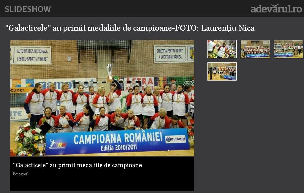 "Galacticele" au primit medaliile de campioane!