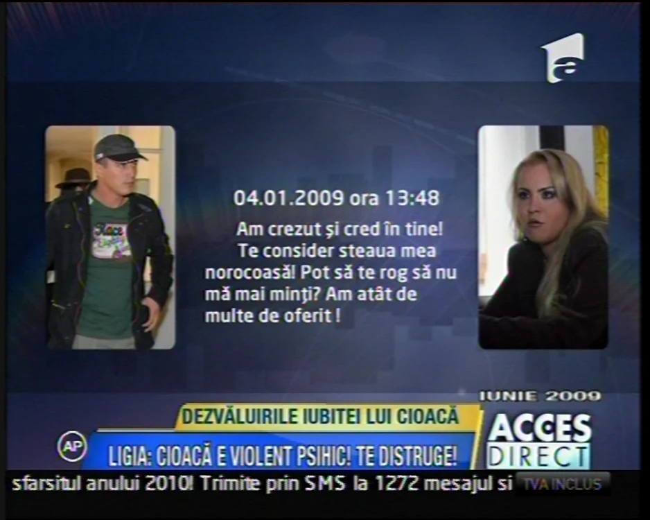 Ligia Voinea, captură video Antena 1