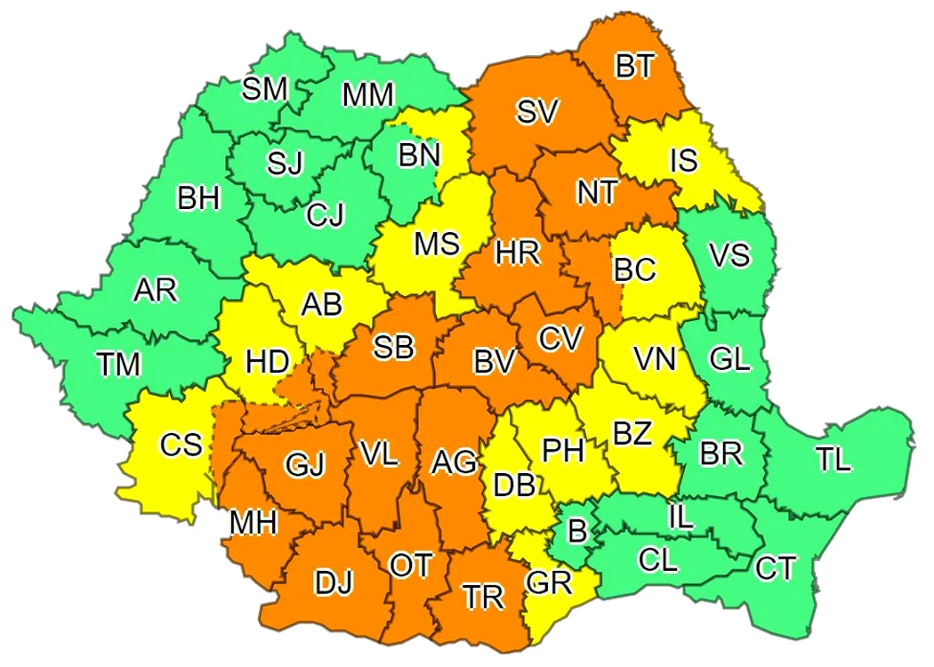 Sfârșitul lui mai aduce vreme instabilă și ploi torențiale