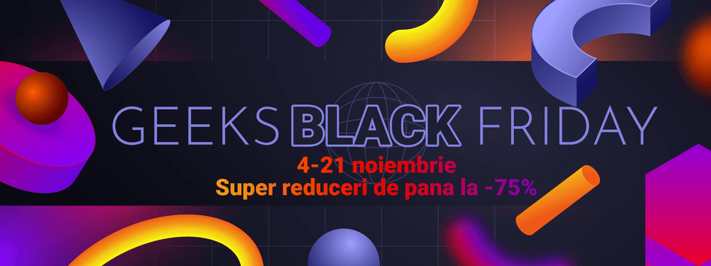 Cele mai mari reduceri din an! Până la 75% pe geekmall.ro!
